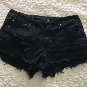 American Eagle black shorts high waisted